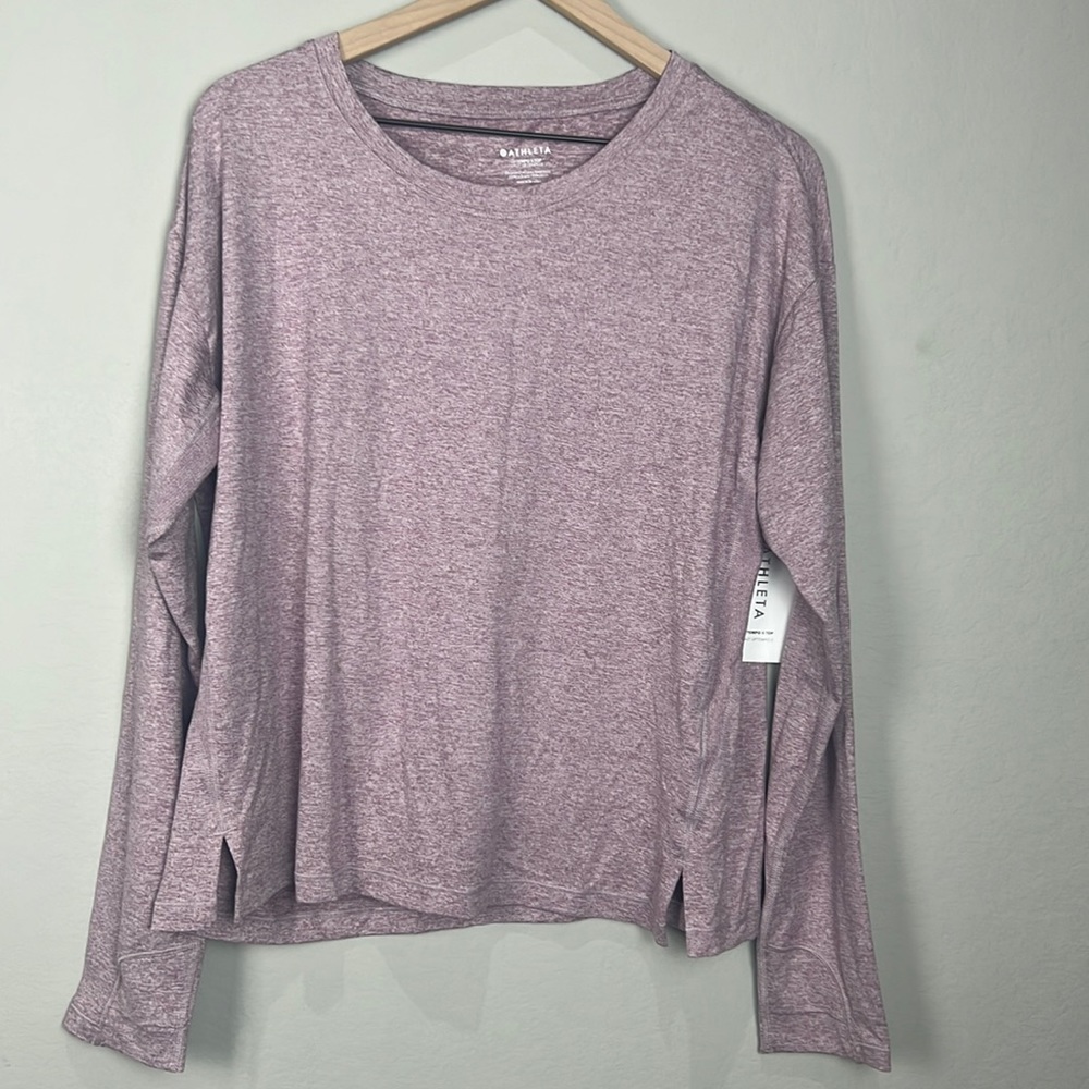 NWT Athleta Long Sleeve Top Sz Large